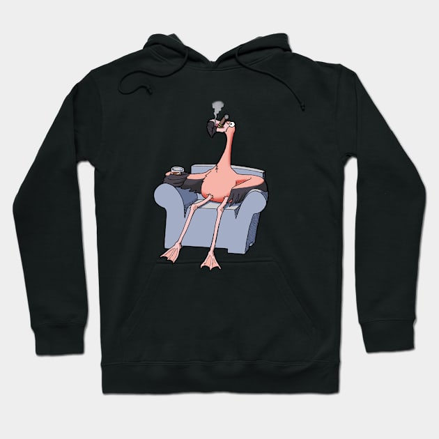 Boston Legal Flamingos Denny Hoodie by DMBarnham